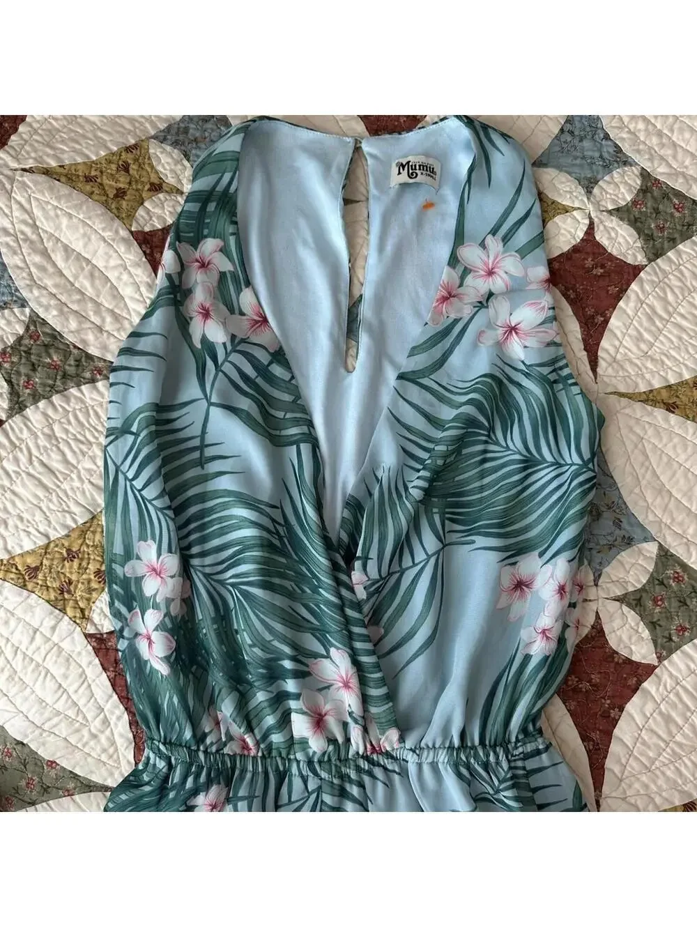 Show Me Your Mumu Riri Romper Hanalei Dream blue floral romper Size XS